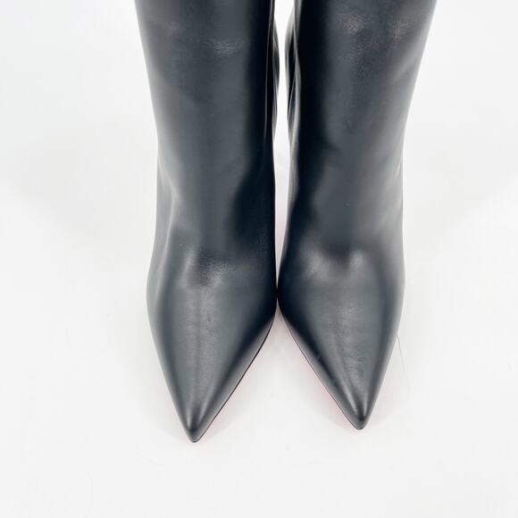 Christian Louboutin Astrilarge Botta 100 Black Leather Knee High Boots EU 40 - Picture 7 of 12